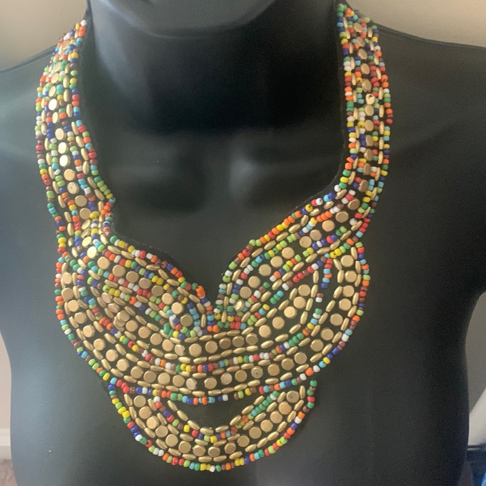 Beaded Multi Color Necklace